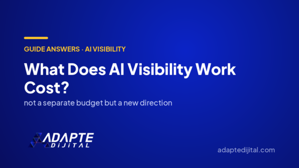 What Does AI Visibility Work Cost? — Adapte Dijital cover image