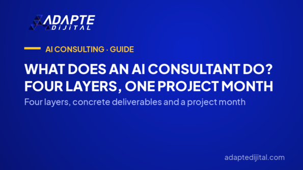 What Does an AI Consultant Do? Four Layers, One Project Month — Four layers, concrete deliverables and a project month