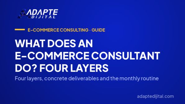 What Does an E-Commerce Consultant Do? Four Layers — Four layers, concrete deliverables and the monthly routine