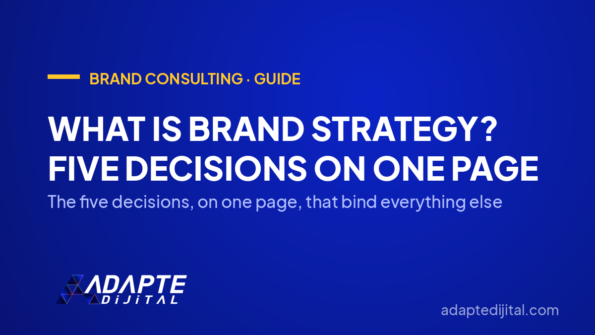 What Is Brand Strategy? Five Decisions on One Page — The five decisions, on one page, that bind everything else