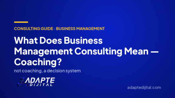 What Does Business Management Consulting Mean — Coaching? — Adapte Dijital cover image