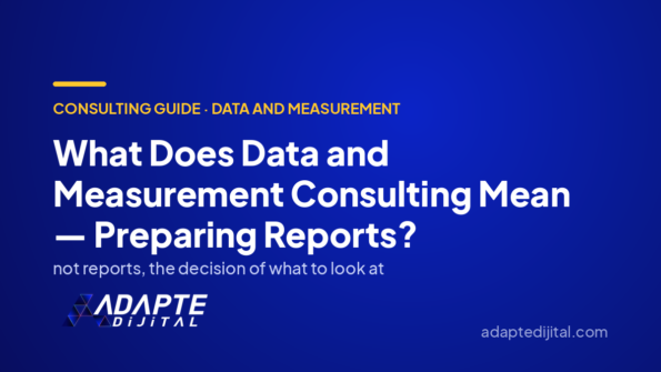 What Does Data and Measurement Consulting Mean — Preparing Reports? — Adapte Dijital cover image