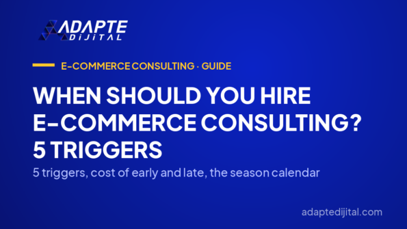 When Should You Hire E-Commerce Consulting? 5 Triggers — 5 triggers, cost of early and late, the season calendar