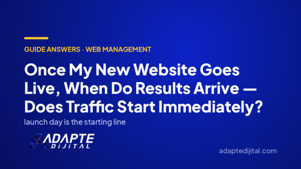 Once My New Website Goes Live, When Do Results Arrive — Does Traffic Start Immediately? — Adapte Dijital cover image