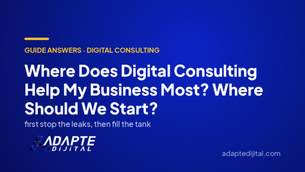 Where Does Digital Consulting Help My Business Most? Where Should We Start? — Adapte Dijital cover image