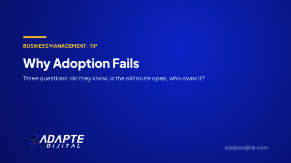 Why Adoption Fails — Adapte Dijital cover image