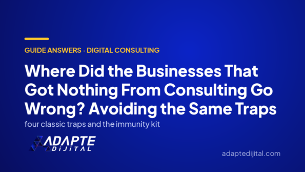 Where Did the Businesses That Got Nothing From Consulting Go Wrong? Avoiding the Same Traps — Adapte Dijital cover image