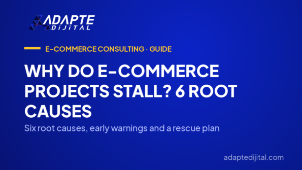 Why Do E-Commerce Projects Stall? 6 Root Causes — Six root causes, early warnings and a rescue plan