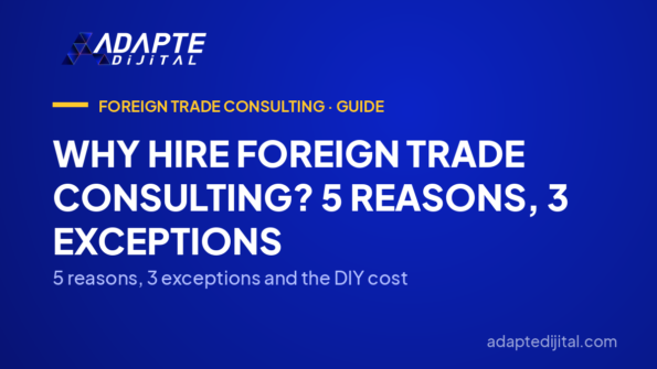 Why Hire Foreign Trade Consulting? 5 Reasons, 3 Exceptions — 5 reasons, 3 exceptions and the DIY cost