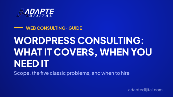 WordPress Consulting: What It Covers, When You Need It — Scope, the five classic problems, and when to hire