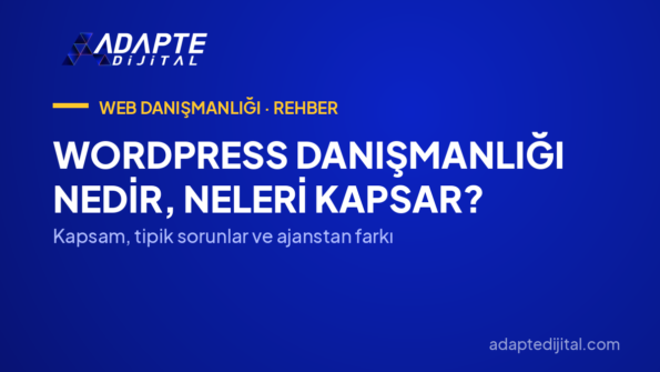 WordPress Danışmanlığı Nedir, Neleri Kapsar? — Kapsam, tipik sorunlar ve ajanstan farkı