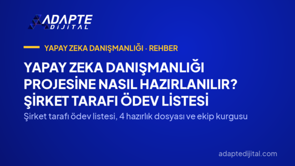 Yapay Zeka Danışmanlığı Projesine Nasıl Hazırlanılır? Şirket Tarafı Ödev Listesi — Şirket tarafı ödev listesi, 4 hazırlık dosyası ve ekip kurgusu