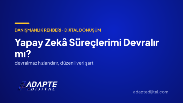 Yapay Zekâ Süreçlerimi Devralır mı? — Adapte Dijital kapak görseli
