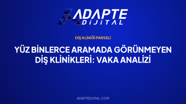 Yüz Binlerce Aramada Görünmeyen Diş Klinikleri: Vaka Analizi — Adapte Dijital kapak görseli