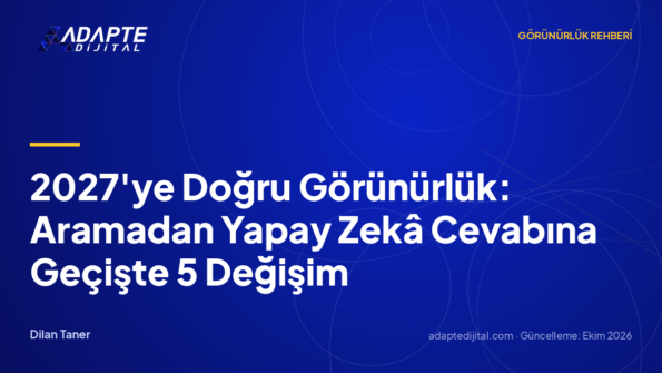 2027'ye Doğru Görünürlük: Aramadan Yapay Zekâ Cevabına Geçişte 5 Değişim