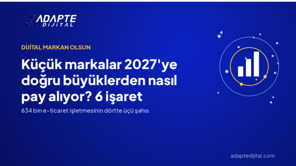Küçük markalar 2027'ye doğru büyüklerden nasıl pay alıyor? 6 işaret — Adapte Dijital kapak görseli