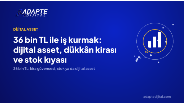 36 bin TL ile iş kurmak: dijital asset, dükkân kirası ve stok kıyası — Adapte Dijital kapak görseli