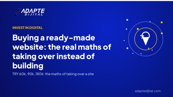 Buying a ready-made website: the real maths of taking over instead of building — Adapte Dijital cover image