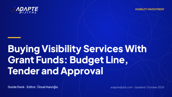 Buying Visibility Services With Grant Funds: Budget Line, Tender and Approval