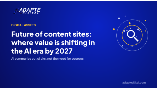 Future of content sites: where value is shifting in the AI era by 2027 — Adapte Dijital cover image
