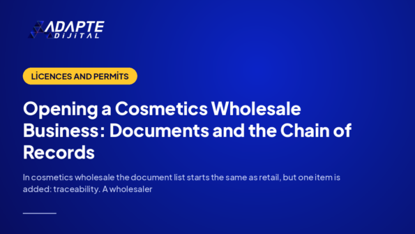 Opening a Cosmetics Wholesale Business: Documents and the Chain of Records — Adapte Dijital cover image