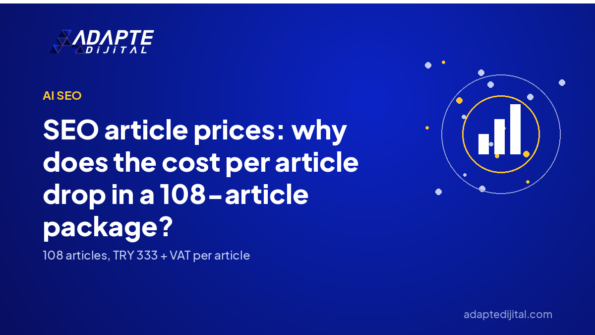 SEO article prices: why does the cost per article drop in a 108-article package? — Adapte Dijital cover image