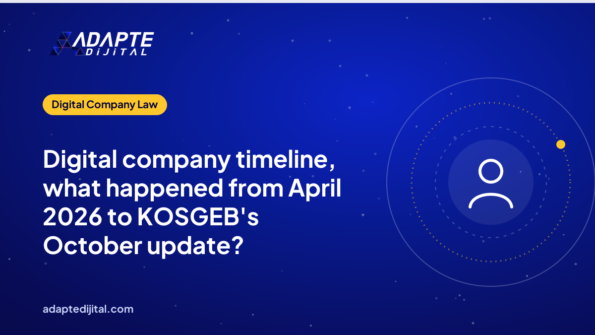 Digital company timeline, what happened from April 2026 to KOSGEB's October update?