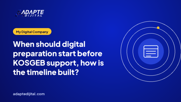 When should digital preparation start before KOSGEB support, how is the timeline built?