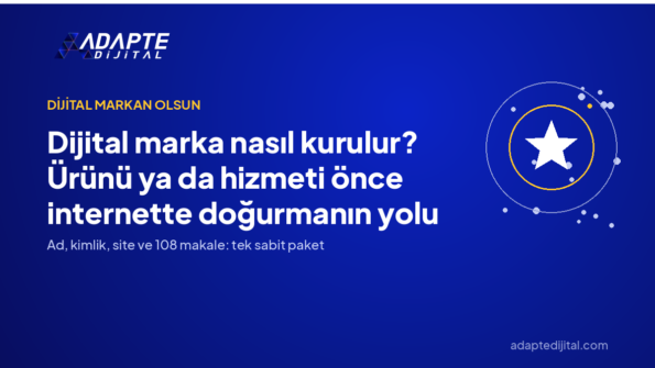 Dijital marka nasıl kurulur? Ürünü ya da hizmeti önce internette doğurmanın yolu — Adapte Dijital kapak görseli