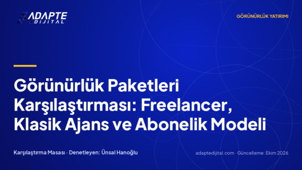 Görünürlük Paketleri Karşılaştırması: Freelancer, Klasik Ajans ve Abonelik Modeli