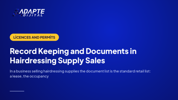 Record Keeping and Documents in Hairdressing Supply Sales — Adapte Dijital cover image
