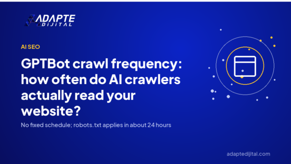 GPTBot crawl frequency: how often do AI crawlers actually read your website? — Adapte Dijital cover image