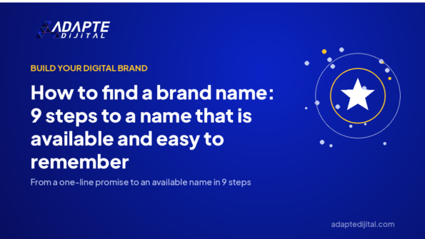 How to find a brand name: 9 steps to a name that is available and easy to remember — Adapte Dijital cover image