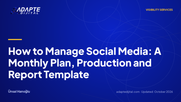How to Manage Social Media: A Monthly Plan, Production and Report Template