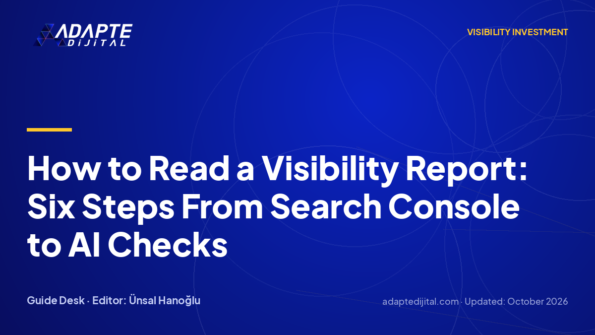 How to Read a Visibility Report: Six Steps From Search Console to AI Checks