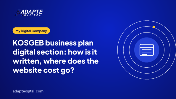 KOSGEB business plan digital section: how is it written, where does the website cost go?