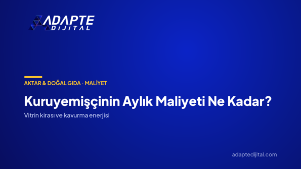 Kuruyemişçinin Aylık Maliyeti Ne Kadar? — Adapte Dijital kapak görseli