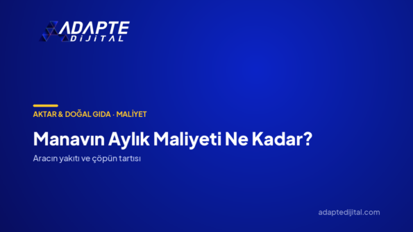 Manavın Aylık Maliyeti Ne Kadar? — Adapte Dijital kapak görseli