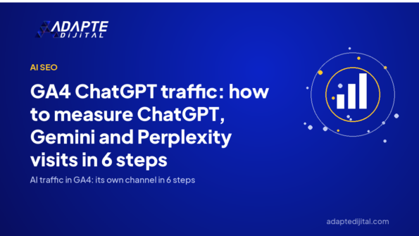 GA4 ChatGPT traffic: how to measure ChatGPT, Gemini and Perplexity visits in 6 steps — Adapte Dijital cover image