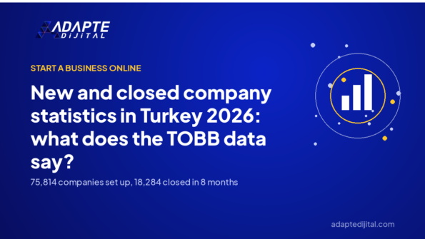 New and closed company statistics in Turkey 2026: what does the TOBB data say? — Adapte Dijital cover image