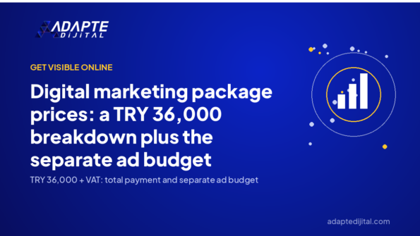 Digital marketing package prices: a TRY 36,000 breakdown plus the separate ad budget — Adapte Dijital cover image