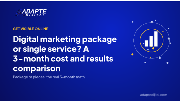 Digital marketing package or single service? A 3-month cost and results comparison — Adapte Dijital cover image