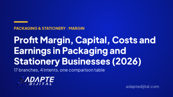 Profit Margin, Capital, Costs and Earnings in Packaging and Stationery Businesses (2026) — Adapte Dijital cover image