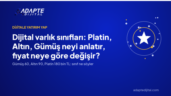 Dijital varlık sınıfları: Platin, Altın, Gümüş neyi anlatır, fiyat neye göre değişir? — Adapte Dijital kapak görseli