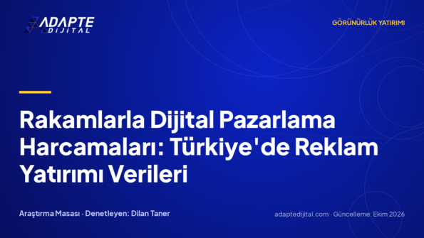 Rakamlarla Dijital Pazarlama Harcamaları: Türkiye'de Reklam Yatırımı Verileri
