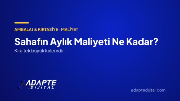 Sahafın Aylık Maliyeti Ne Kadar? — Adapte Dijital kapak görseli