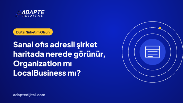 Sanal ofis adresli şirket haritada nerede görünür, Organization mı LocalBusiness mı?