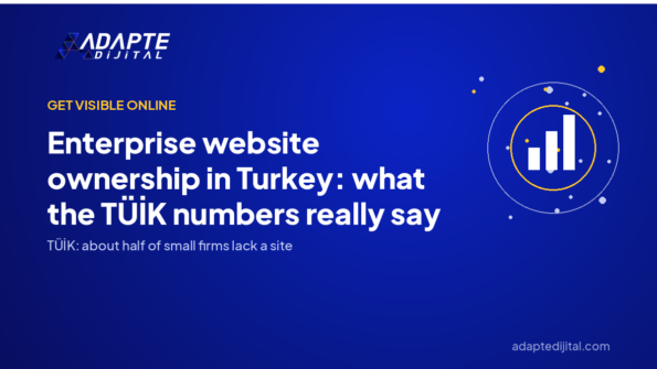 Enterprise website ownership in Turkey: what the TÜİK numbers really say — Adapte Dijital cover image