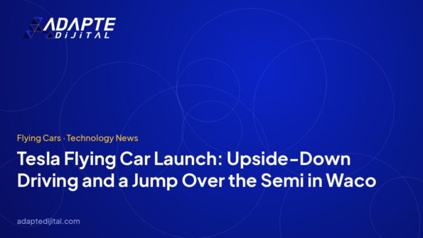 Tesla Flying Car Launch: Upside-Down Driving and a Jump Over the Semi in Waco