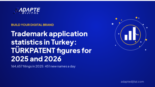 Trademark application statistics in Turkey: TÜRKPATENT figures for 2025 and 2026 — Adapte Dijital cover image